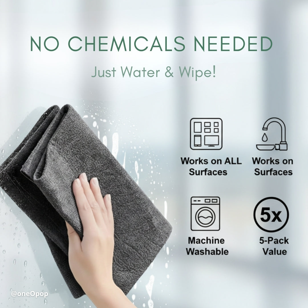 DustBuddies 5-Pack | Magic Microfiber Cloths