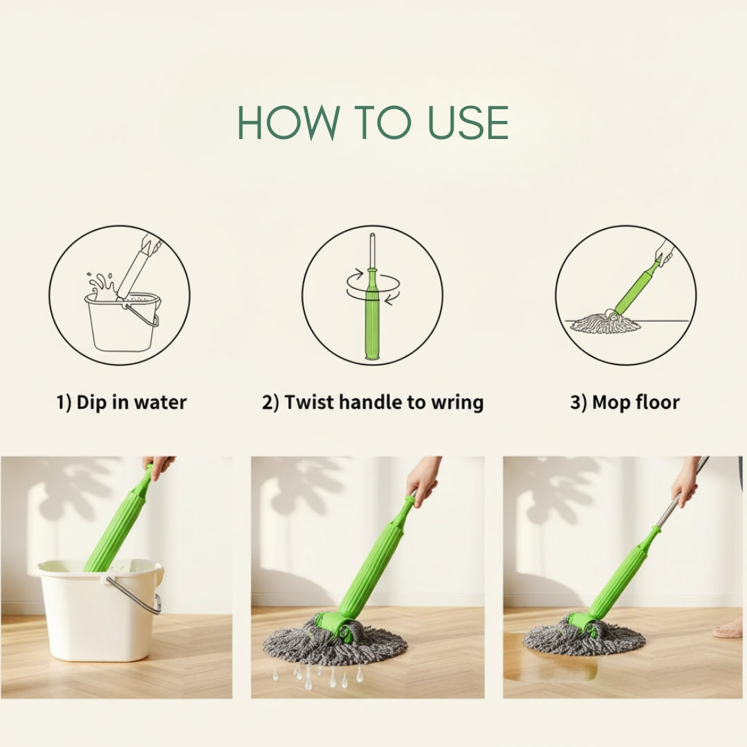 SpinSmart Self-Twist Mop