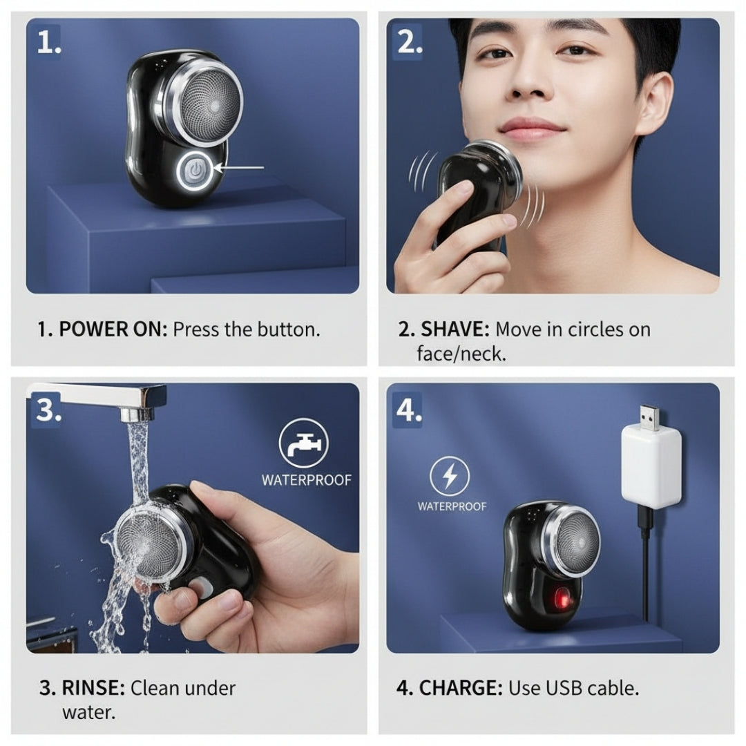 RazePro Mini | Ultra-Smooth On-The-Go Grooming