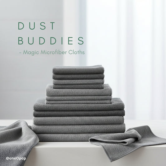 DustBuddies 5-Pack | Magic Microfiber Cloths