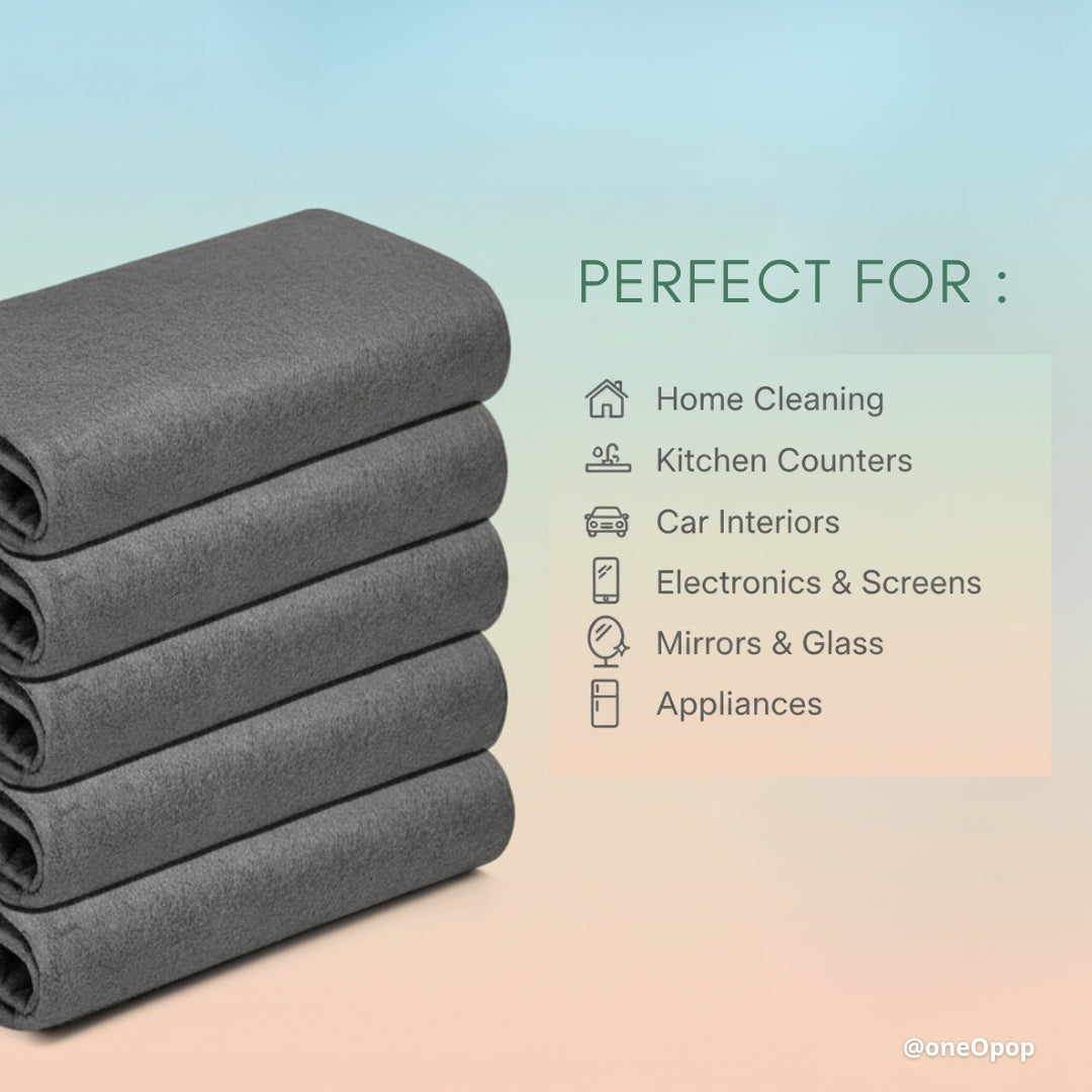 DustBuddies 5-Pack | Magic Microfiber Cloths