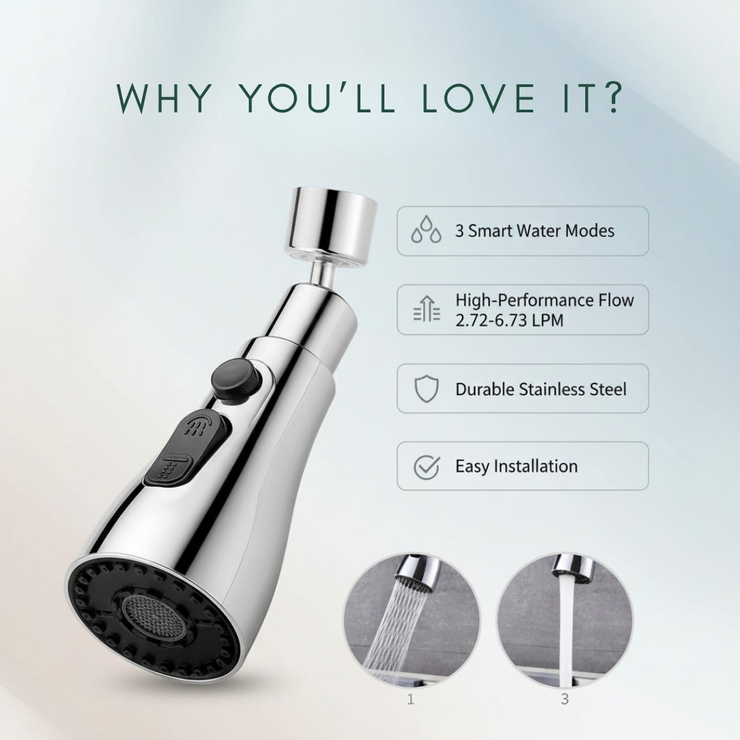 AquaShift 3-Mode Kitchen Tap