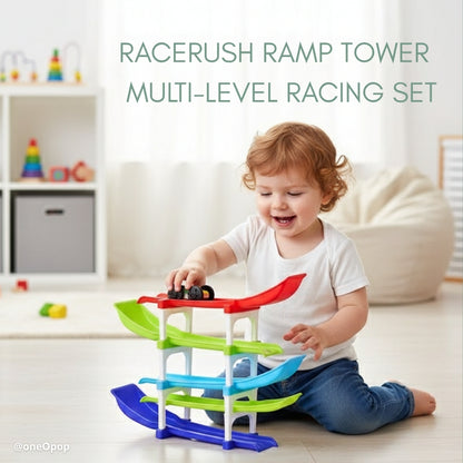 RaceRush Ramp Tower | Multi-Level Racing Set