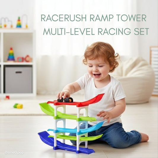 RaceRush Ramp Tower | Multi-Level Racing Set